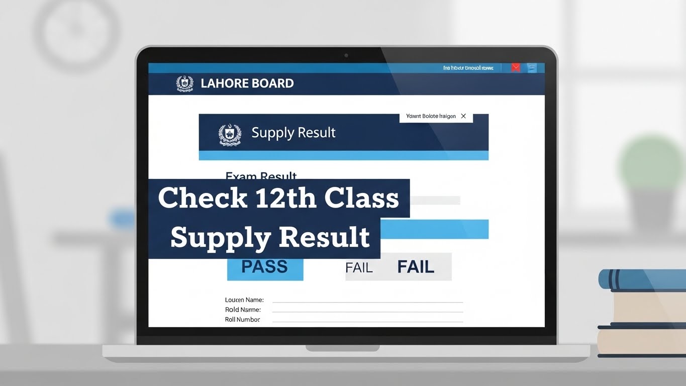 How to check 12th Class Supplementary Result 2025 Lahore Board