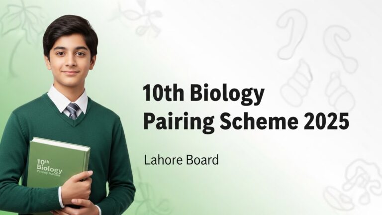 10th Biology Pairing Scheme 2025 (Lahore Board)