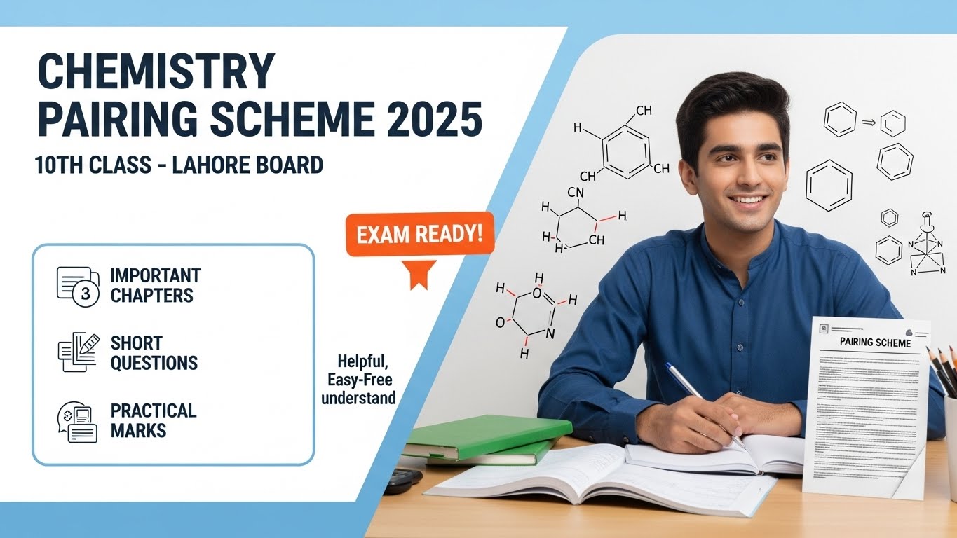 10th Class Chemistry Pairing Scheme 2025 (Lahore Board)