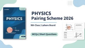 9th Class Physics Pairing Scheme 2026 Lahore Board
