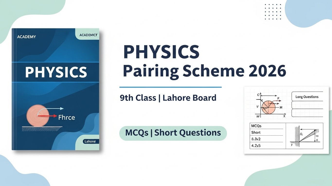 9th Class Physics Pairing Scheme 2026 Lahore Board