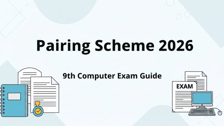 9th Class Computer Pairing Scheme 2026 Lahore Board