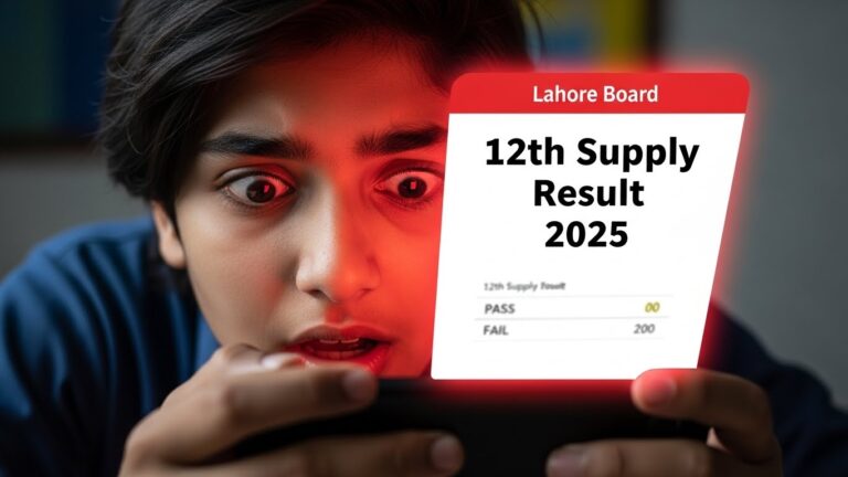 How to check 12th Class Supplementary Result 2025 Lahore Board