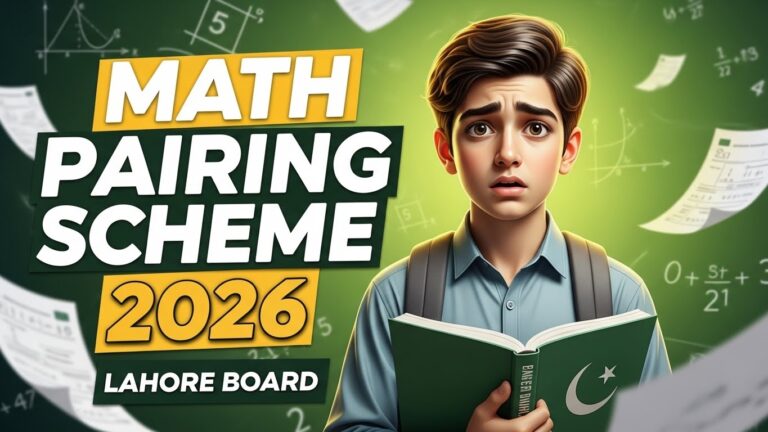 10th Class Mathematics Pairing Scheme 2026 (Lahore Board)