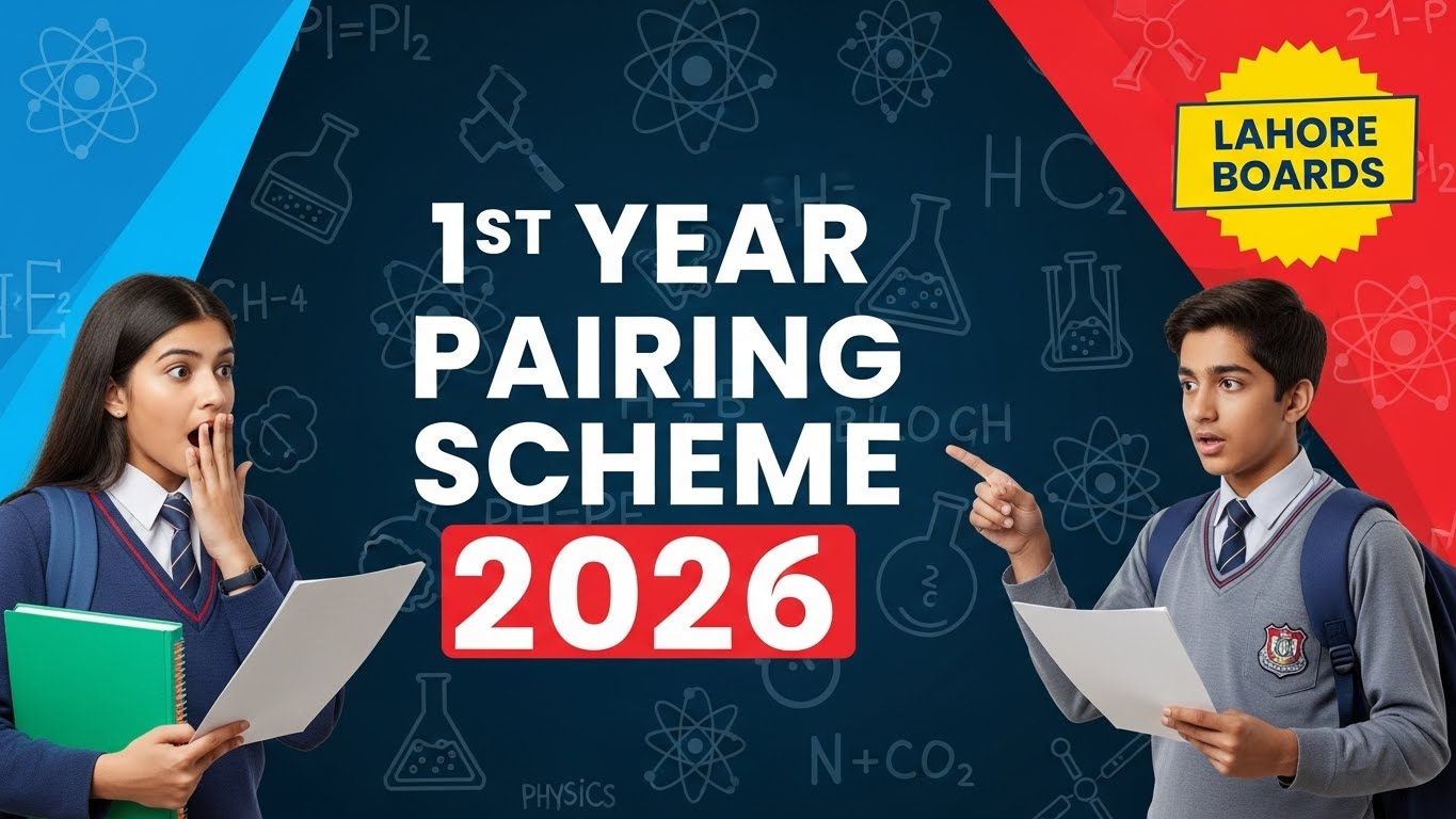 1st Year Pairing Scheme 2026 Lahore Boards