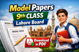 Model Papers 9th Class Lahore Board Download in PDF