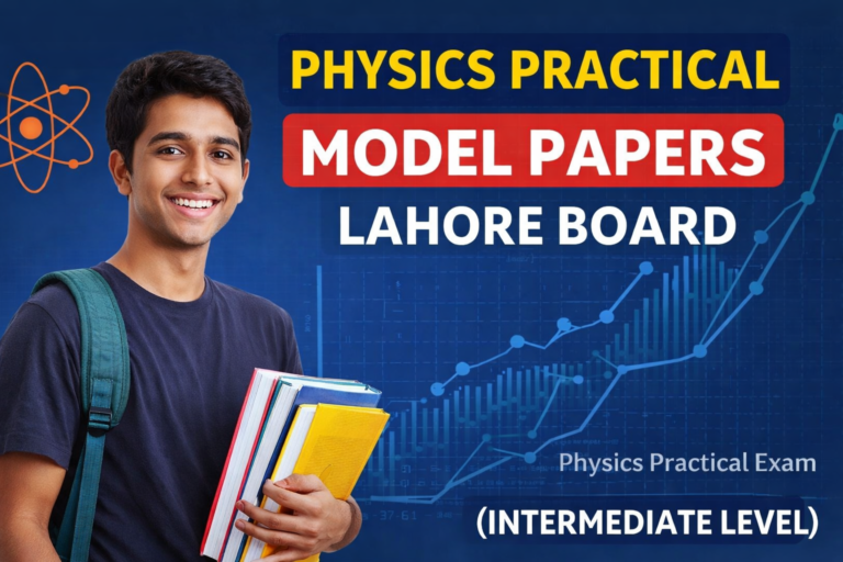 Physics Practical Model Papers Lahore Board (Intermediate)
