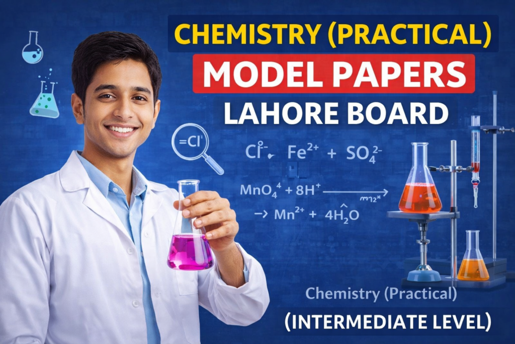 Chemistry Practical Model Papers Lahore Board (Intermediate ...