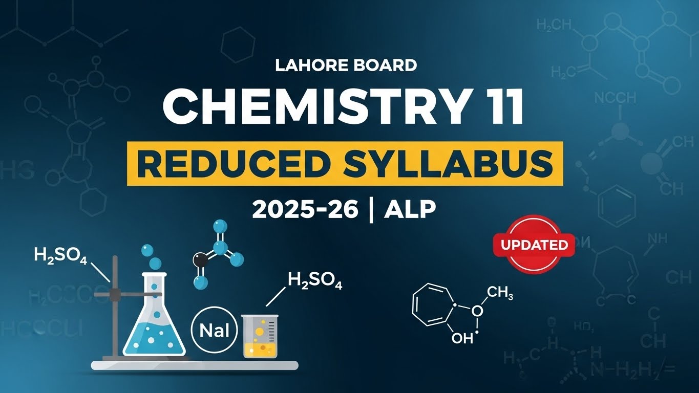 Lahore Board Chemistry 11 Reduced Syllabus 2025–26 ALP